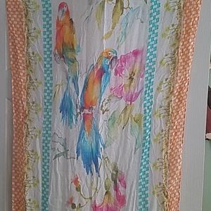 Tommy Bahama parrot tassel wrap/Scarf